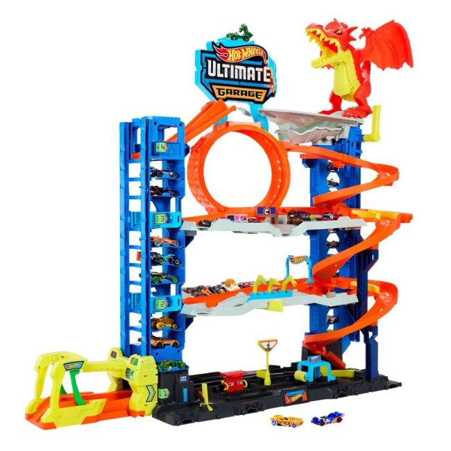 Gioco Giocattoli Garage Macchinine Paniate Hot Wheels City Mega