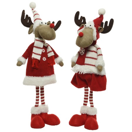 Christmas Decoration Renna con Cappello 70 cm