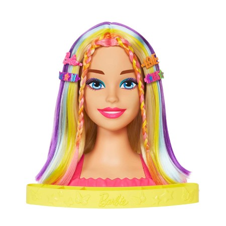 Barbie Styling Head Capelli Arcobaleno Testa Pettinabile