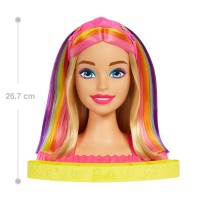 Barbie Styling Head Capelli Arcobaleno Testa Pettinabile