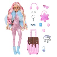 Barbie Extra Fly Bambola Viaggiatrice con Look a Tema Neve