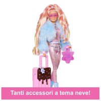 Barbie Extra Fly Bambola Viaggiatrice con Look a Tema Neve