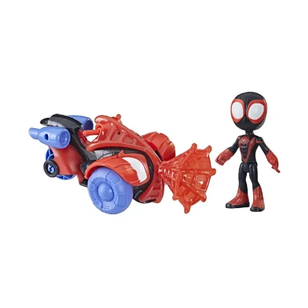 Hasbro Marvel Spidey Veicolo con Personaggio con Accessori - Miles Techno Racer