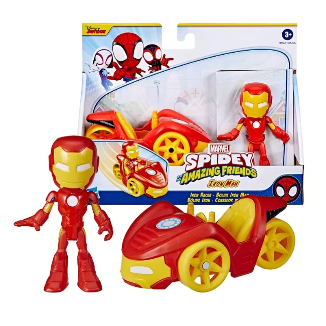 Hasbro Marvel Spidey Veicolo con Personaggio con Accessori - Iron Racer