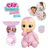 Cry Babies Newborn Coney Bambola Interattiva con Braccialetto Elettronico di IMC Toys
