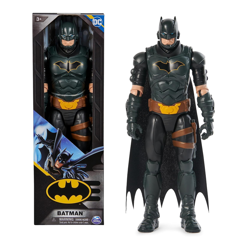 DC Comics, Action Figure Batman Armatura Marrone, Supereroe Giocattolo