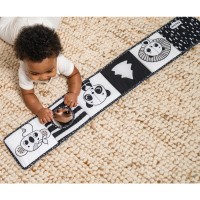 Tiny Love Primo Libro Illustrato in Stoffa Fronte e Retro Black and White Decor.