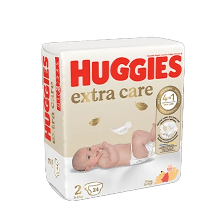 Huggies Pannolini Extra Care Bebé Base Taglia 2 Pacco Singolo - 24 pezzi
