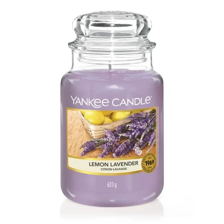Yankee Candle Candela in Giara Grande Lemon Lavender 150 Ore