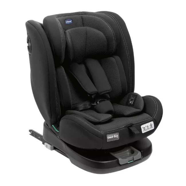 Chicco Seggiolino Auto Unico Evo i-Size con Tessuto Air per Bambini da 0 a 12 Anni - Black