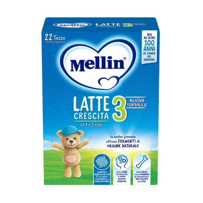 Mellin Latte Crescita 3 in Polvere 2x385 g