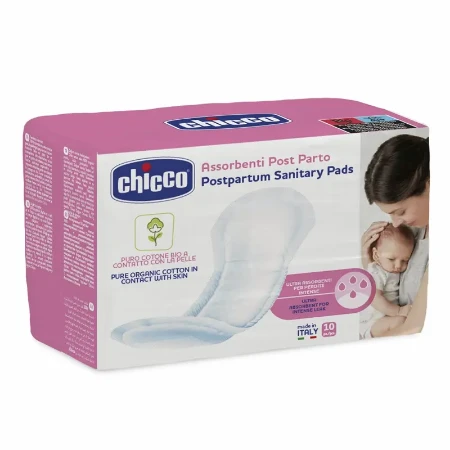Chicco Assorbenti Post Parto in Cotone 10 pezzi