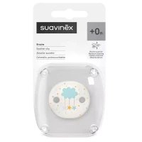 Suavinex Clip Per Ciuccio In Silicione - Portaciuccio Monopezzo Sicuro Per Neonati Da 0 Mesi, Colore Verde