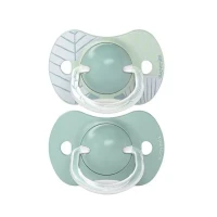 Suavinex 2pz Ciuccio Dreams in Silicone con Tettarella Simmetrica Sx Pro, Confezione Doppia, 18+ Mesi - Azzurro