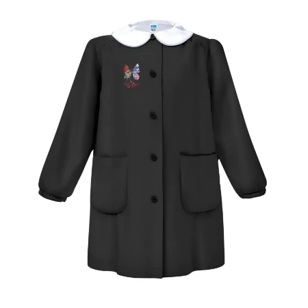 Siggi Grembiule Scuola Bambina Nero - Farfalla