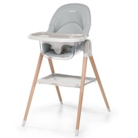 Foppapedretti Seggiolone Baby Sedia Bonito 2in1 in Legno Faggio - max 6 anni - Grey