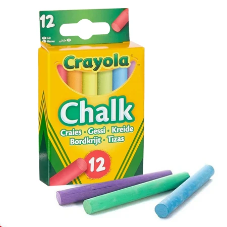 Crayola 12 Gessetti Antipolvere Colorati per Lavagna