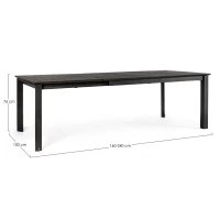 Bizzotto Tavolo Allungabile Konnor 100 x 160-240 cm