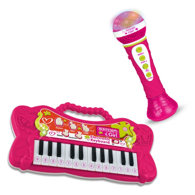 Bontempi iGirl Tastiera 24 Tasti con Microfono Karaoke