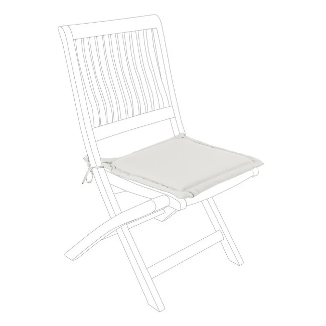 Cuscino Per Sedia Da Giardino Ilona: Imbottito, Con Cuciture A Bottone, Certificato OEKO-TEX, Resistente Ai Colori