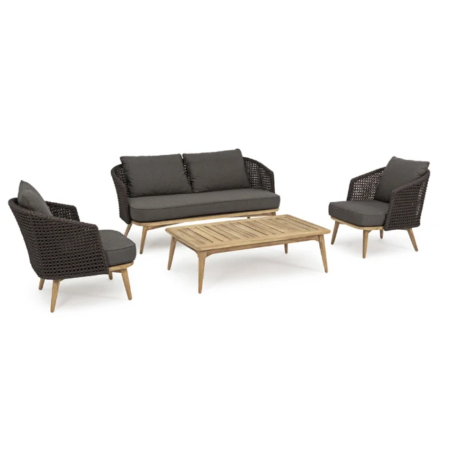 Paniate - Bizzotto Salotto da Esterno Ninfa Dark Set da Giardino con ...