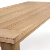 Bizzotto Tavolo da Esterno Bounty in Teak Riciclato per Giardino 240x100 cm