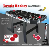 Sport One Tavolo Air Hockey Pieghevole Salvaspazio Next Black Special Edition