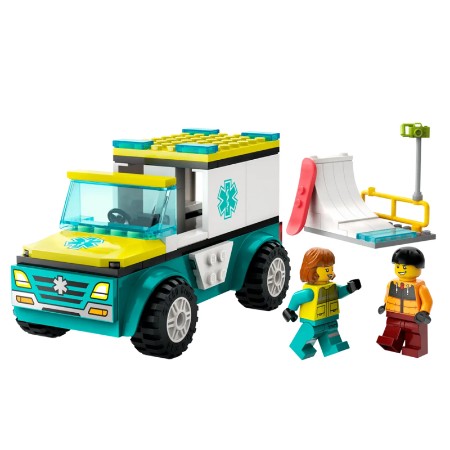 LEGO City Ambulanza di Emergenza e Snowboarder 60403