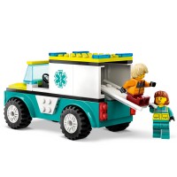 LEGO City Ambulanza di Emergenza e Snowboarder 60403