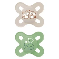 Mam 2pz Succhietto Start Nanò in Silicone Circular PP 0-2m - Verde