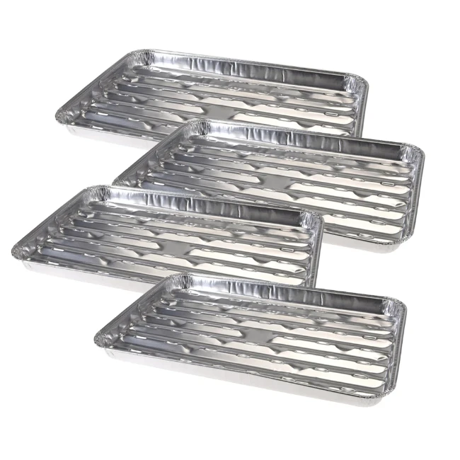 Vassoio Grill in Alluminio 34 x 23 cm - 4 Pezzi