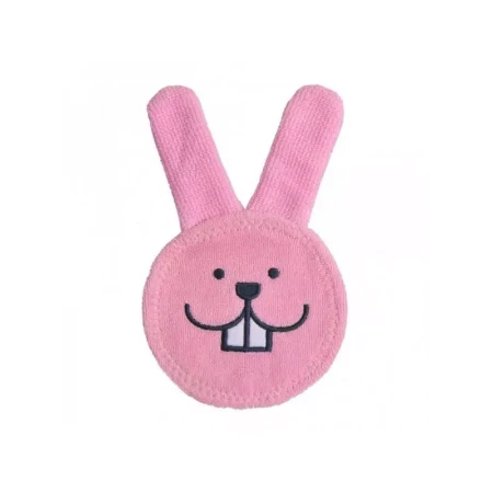 Mam Oral Care Rabbit Guanto Spazzolino in Microfibra per Neonato - colore rosa