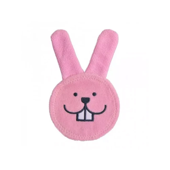 Mam Oral Care Rabbit Guanto Spazzolino in Microfibra per Neonato - colore rosa