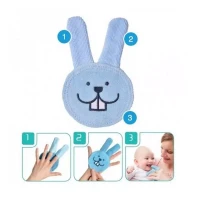 Mam Oral Care Rabbit Guanto Spazzolino in Microfibra per Neonato