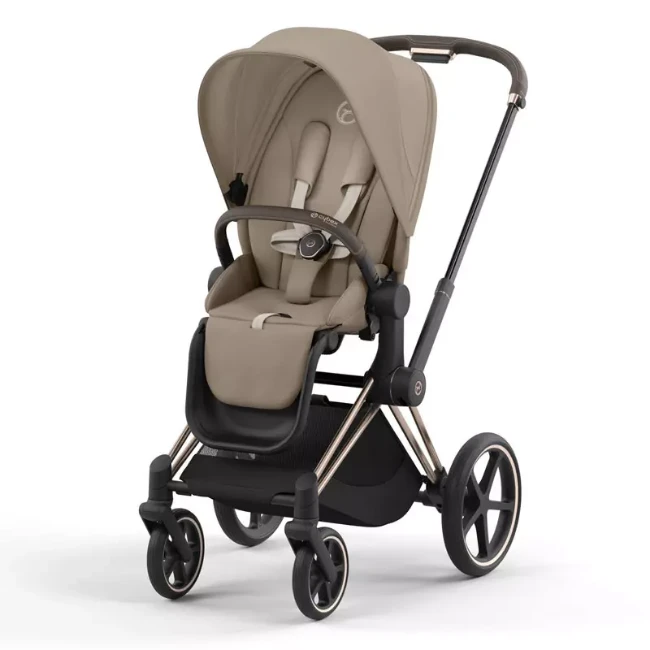 Cybex Platinum Passeggino Priam con Telaio Rosegold -  Cozy Beige