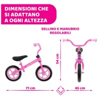 Chicco Prima Bicicletta Balance Bike Pink Arrow