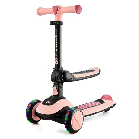 Kinderkraft Monopattino a 3 Ruote Halley Colore Rosa