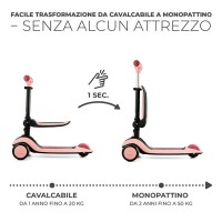 Kinderkraft Monopattino a 3 Ruote Halley Colore Rosa