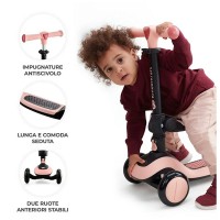 Kinderkraft Monopattino a 3 Ruote Halley Colore Rosa
