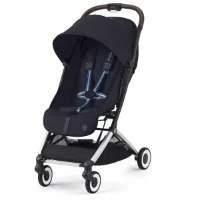 	Cybex Gold Passeggino Leggero Orfeo, Compatto e Modulabile in Travel System - Dark Blue