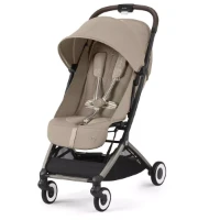 Cybex Gold Passeggino Leggero Orfeo con Telaio Taupe, Compatto e Modulabile in Travel System - Almond Beige