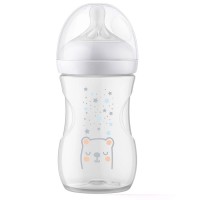 Philips Avent Biberon Natural Response con Valvola Air Free 260ml, 1m+, Orsetto