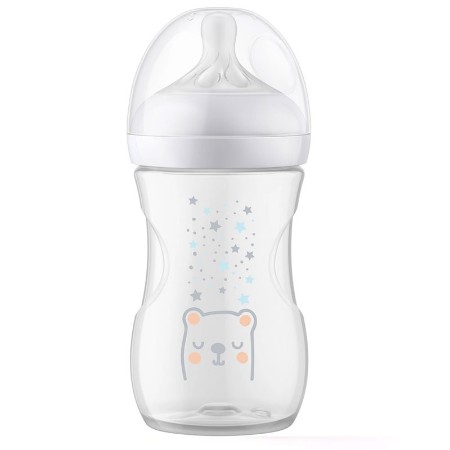 Philips Avent Biberon Natural Response con Valvola Air Free 260ml, 1m+, Orsetto