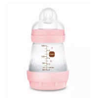 Mam Biberon Easy Start Matt Forest Circular PP con Valvola Anticolica 160ml - Rosa
