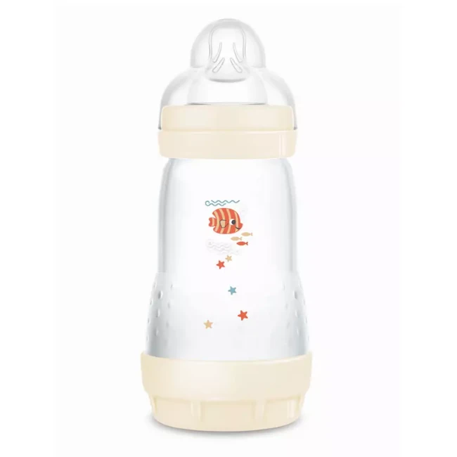 Mam Biberon Easy Start Matt Forest Circular PP con Valvola Anticolica 260ml - Neutro