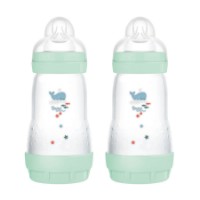 Mam 2pz Biberon Easy Start con Valvola Anticolica 260ml - Azzurro