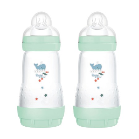 Mam 2pz Biberon Easy Start con Valvola Anticolica 260ml - Azzurro