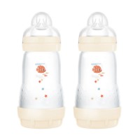 Mam 2pz Biberon Easy Start con Valvola Anticolica 260ml - Neutro