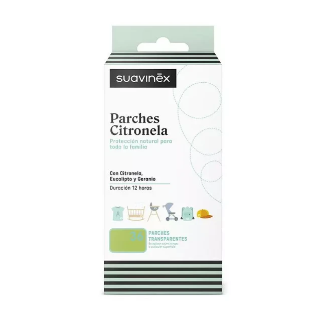 Suavinex Patches Antizanzare alla Citronella 36 pz - Durata 12 Ore 