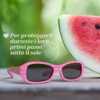 Chicco Occhiali da Sole Antigraffio per Bambini con Custodia e Montatura Flessibile 12m+ - Rosa